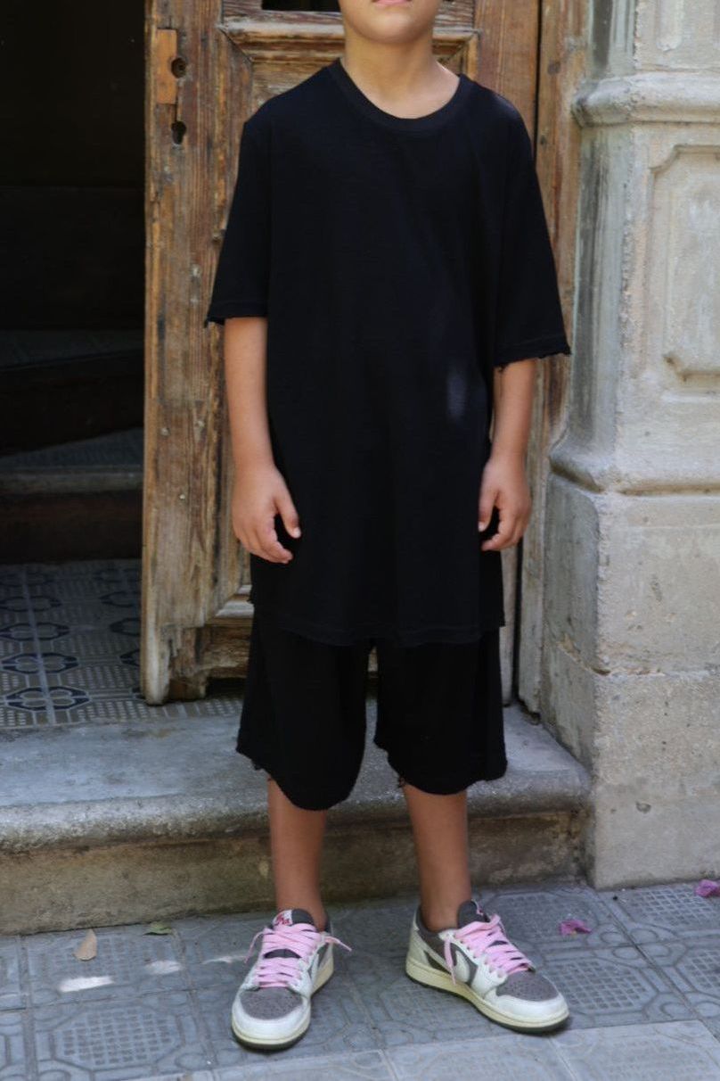 שחור BASE YOUNG מכנס