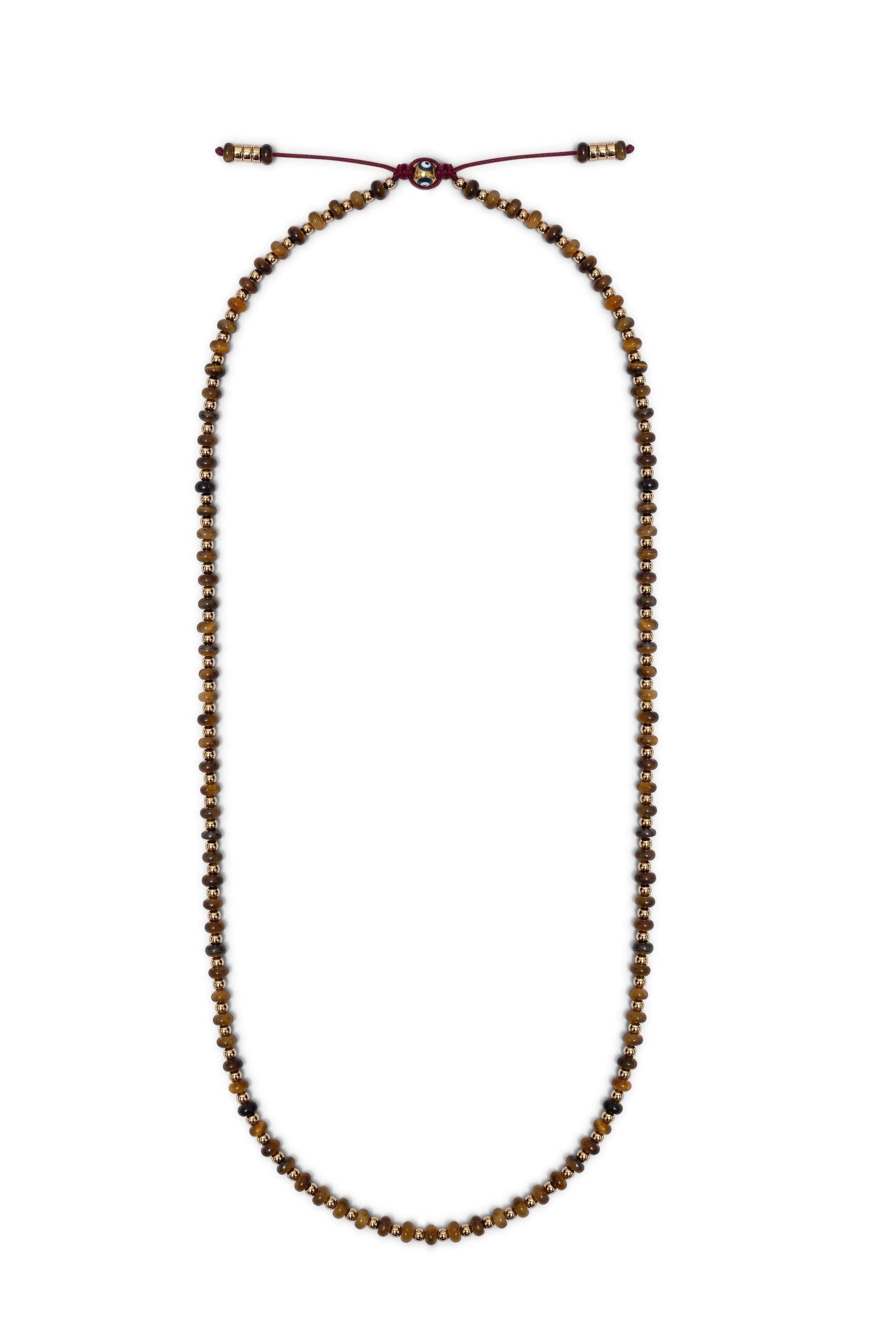 Solido Necklace | Tiger eye | Sterling Silver - Sol and Tierra