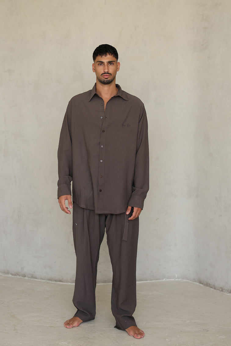 מכופתרת שרוול ארוך MILO BROWN