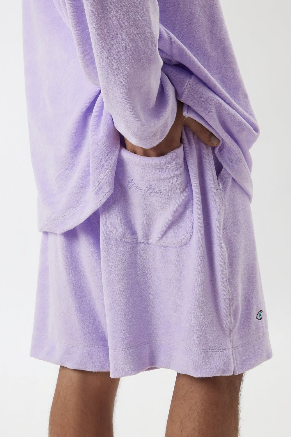 סגול TOWEL שורט