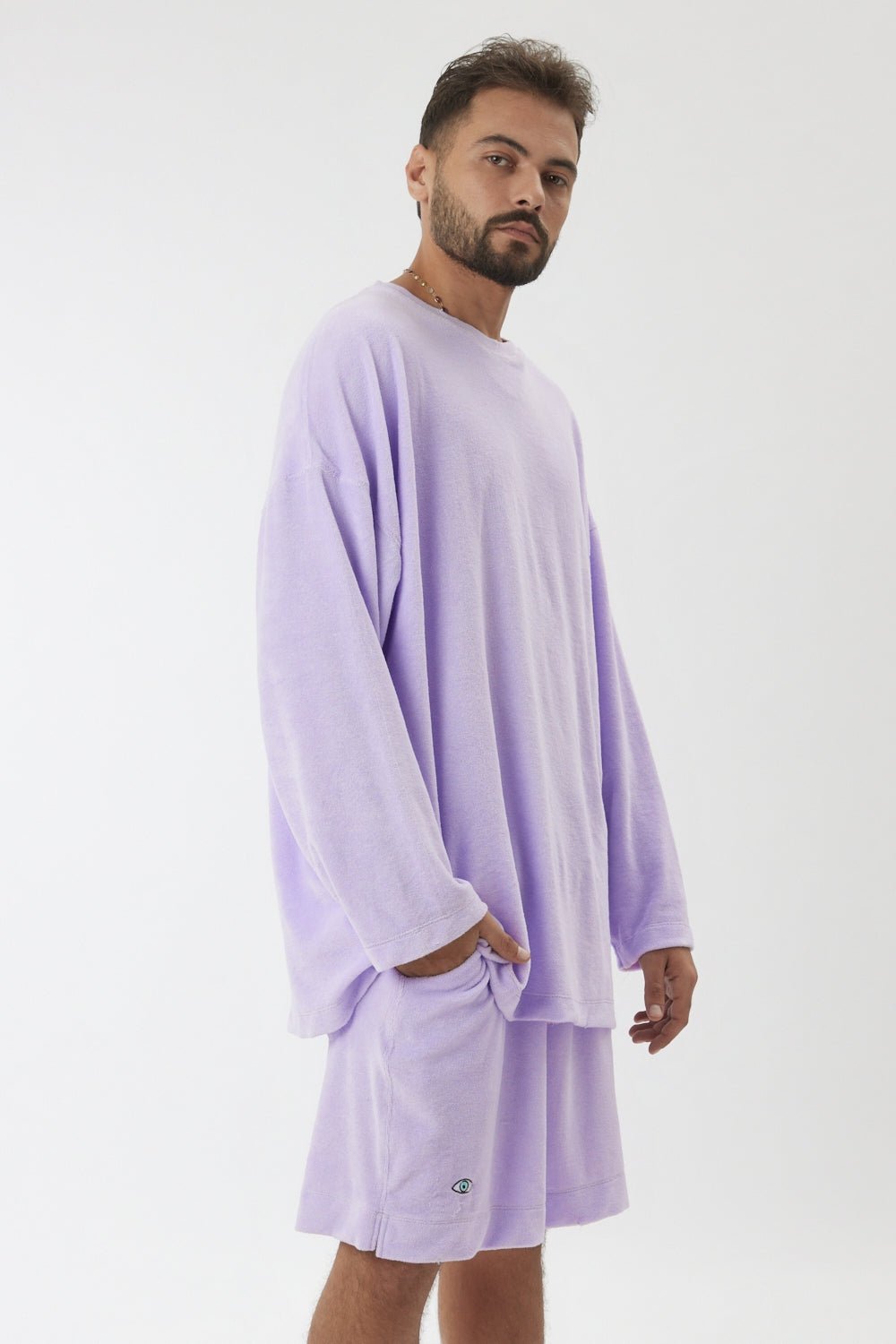 סגול TOWEL שורט