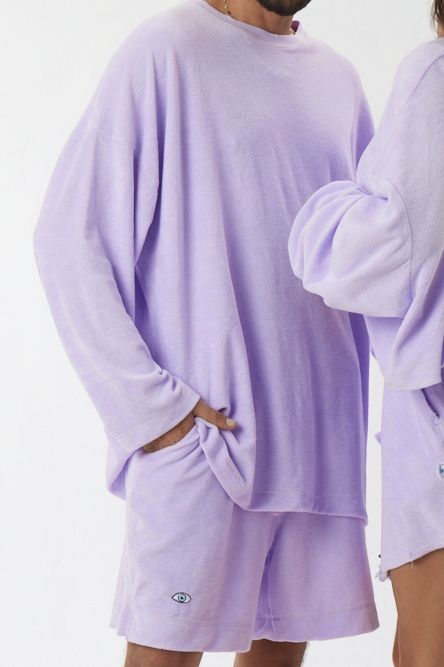 סגול TOWEL שורט