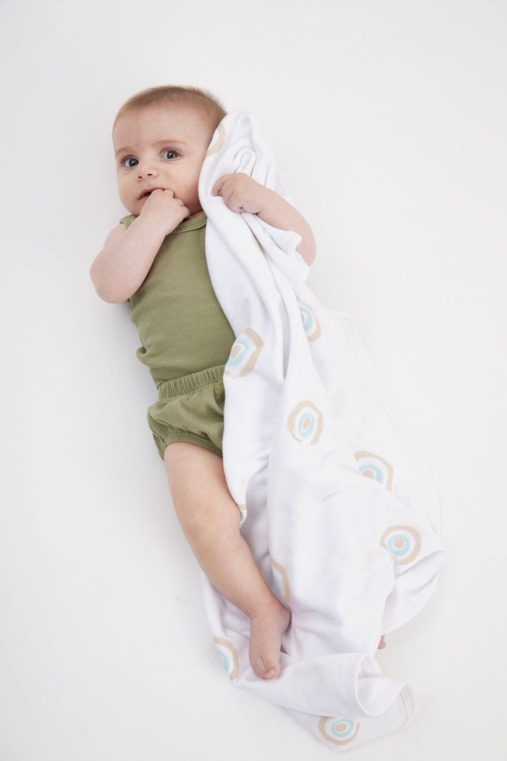 שמיכת COTTON עין חול עגולה בתפזורת