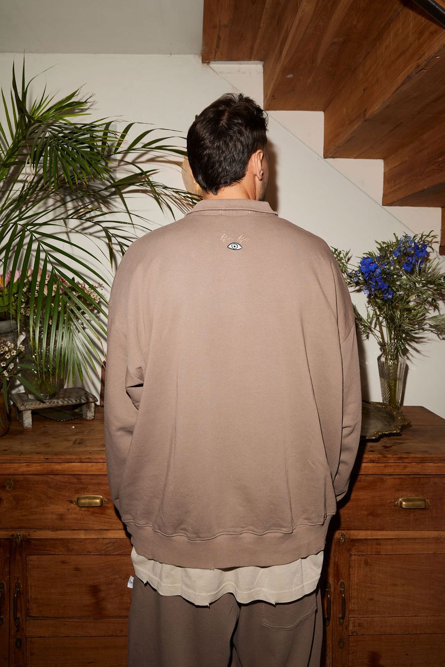 מוקה TOP POLO OVER SIZE