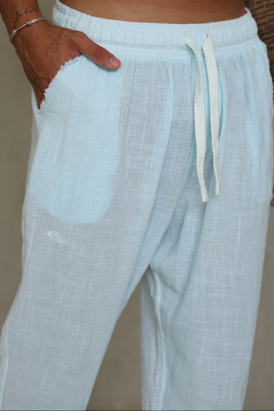 אקווה COTTON מכנס פשתן