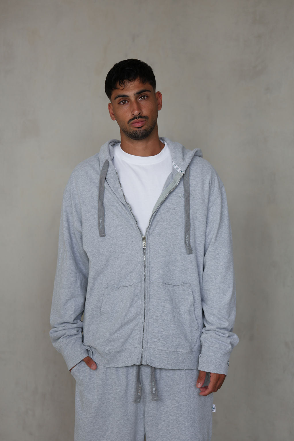 אפור מלאנג' ZIPPER TIMELESS