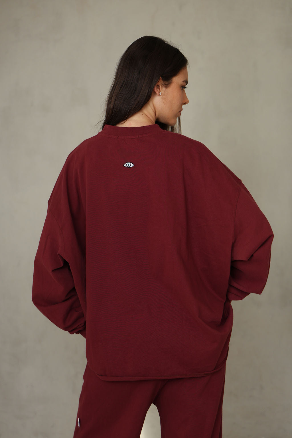 TOP TIMELESS LS בורדו