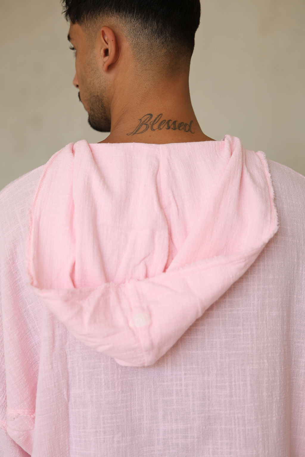עליונית פשתן COTTON RESORT ורוד בהיר