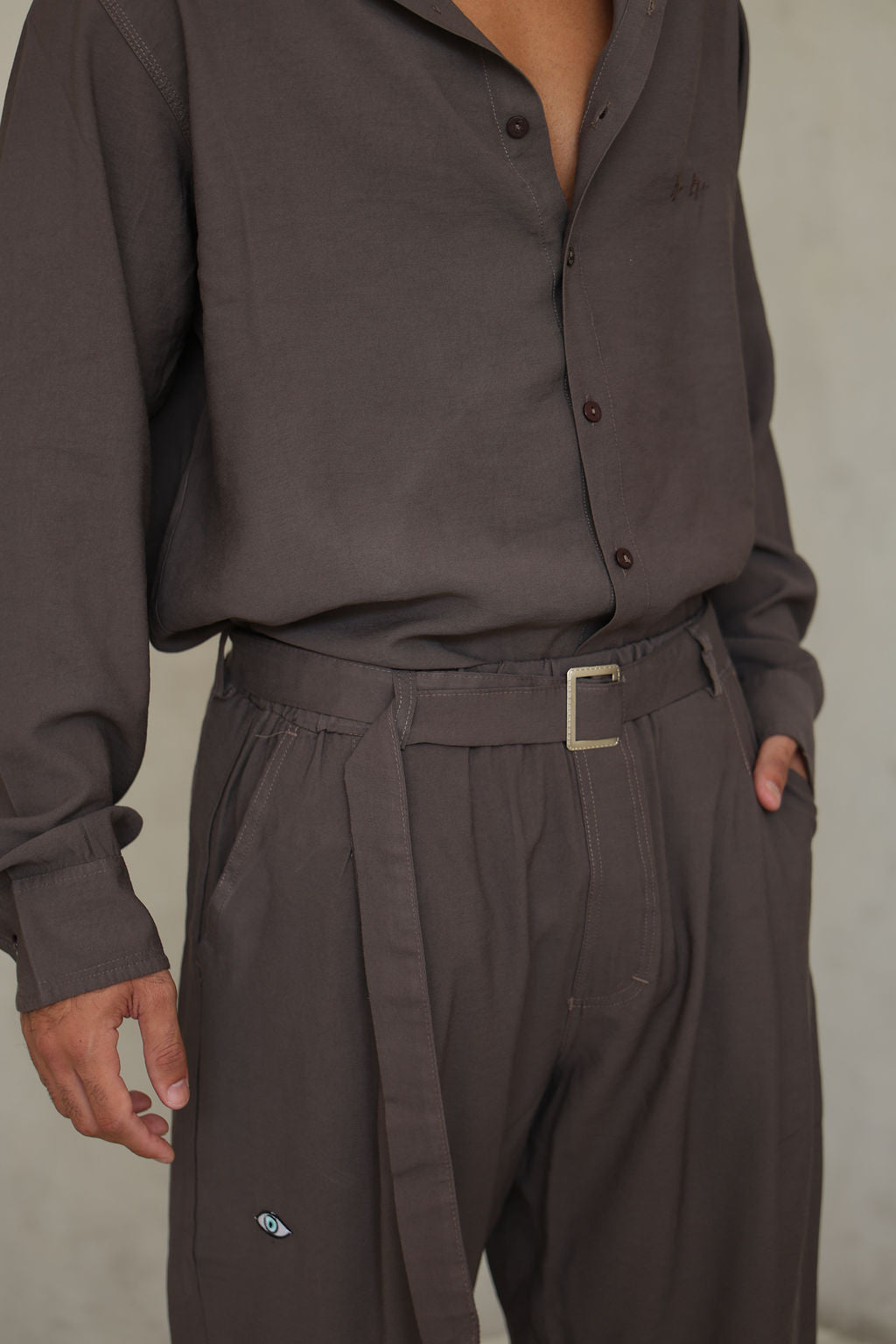 מכופתרת שרוול ארוך MILO BROWN