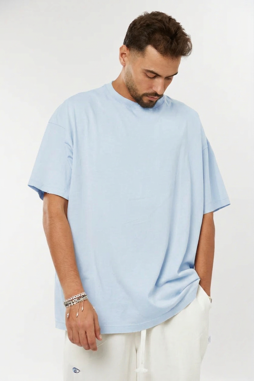 תכלת COTTON חולצת
