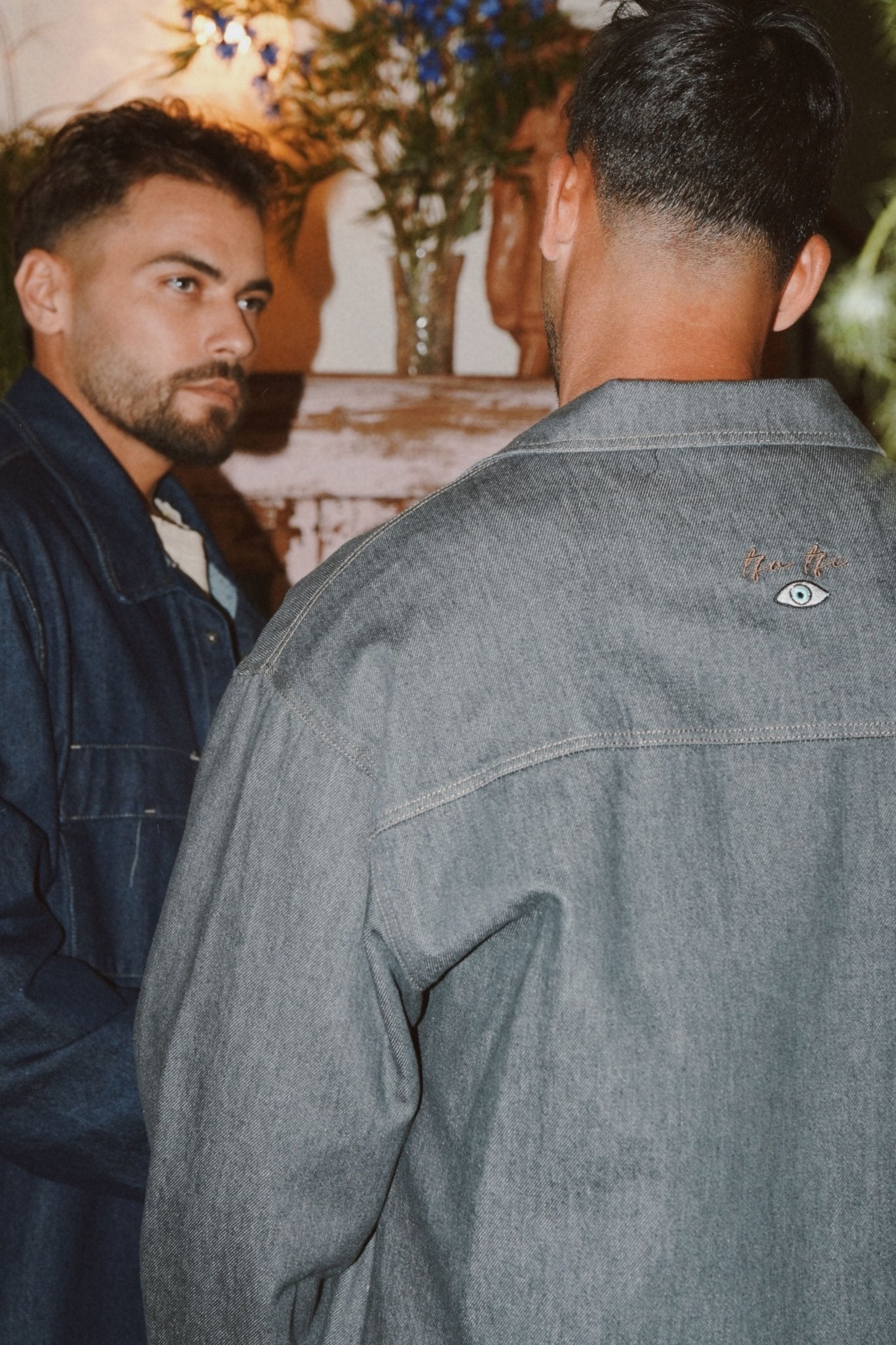 DENIM JACKET GRAY WASH