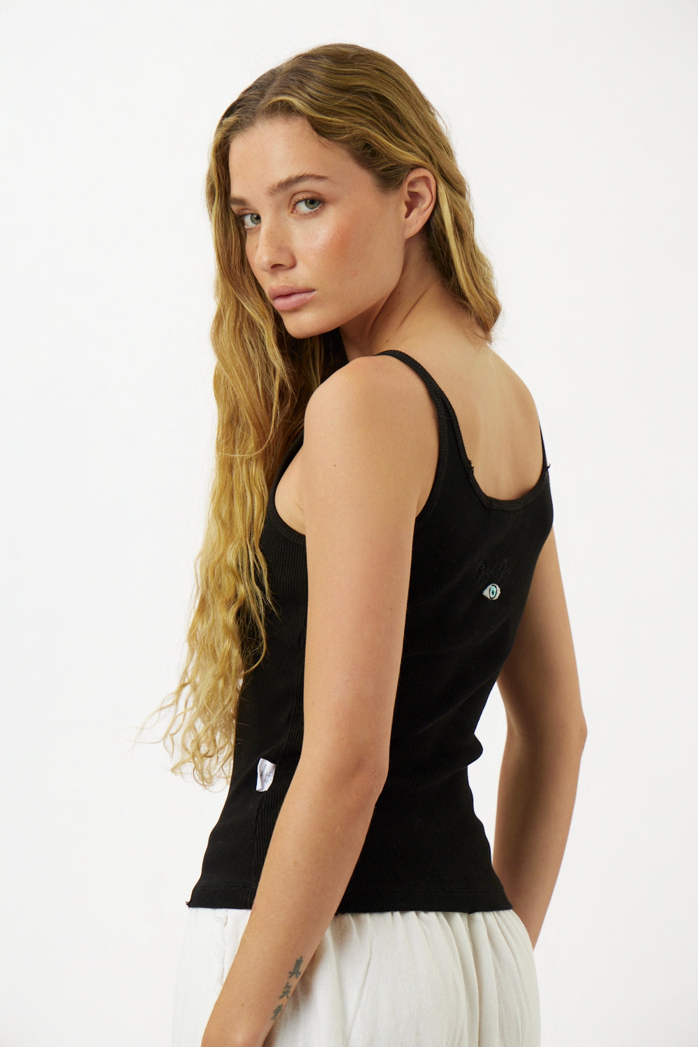 שחור SLIM COTTON גופיה