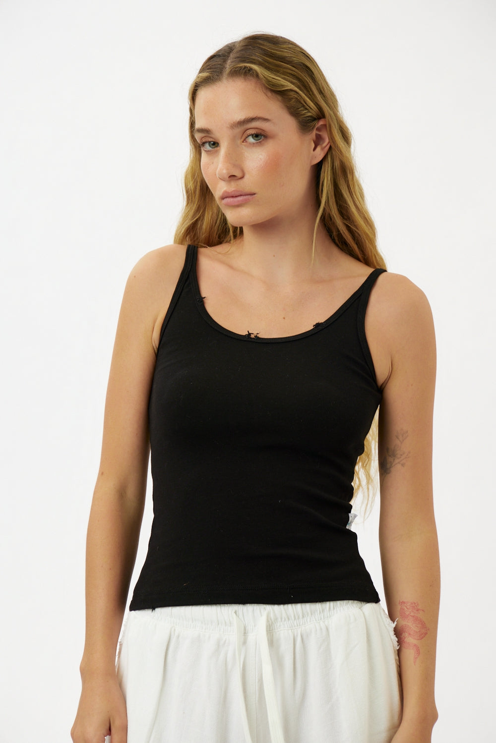 שחור SLIM COTTON גופיה
